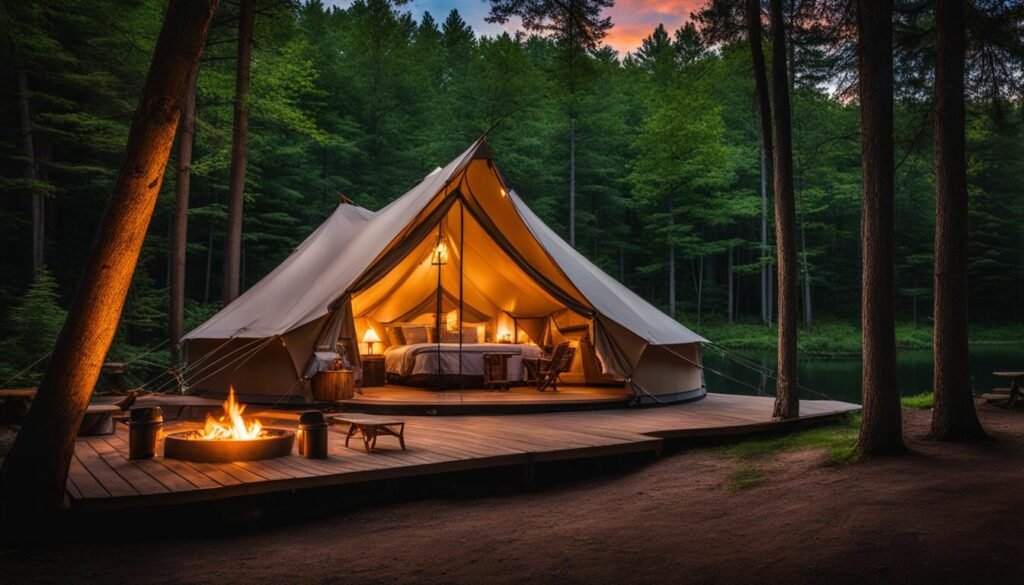 glamping in michigan 2024