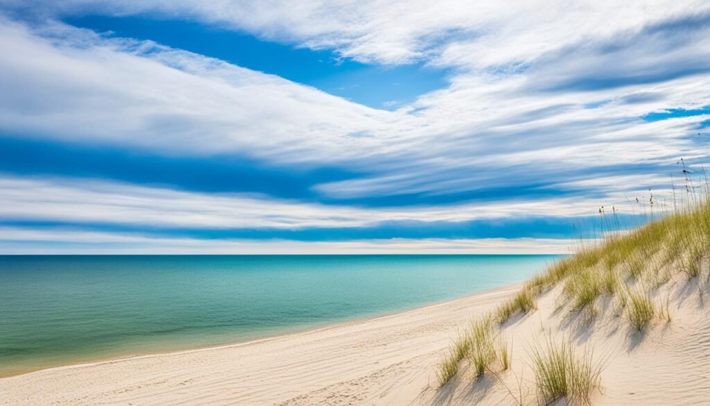 beach on lake michigan