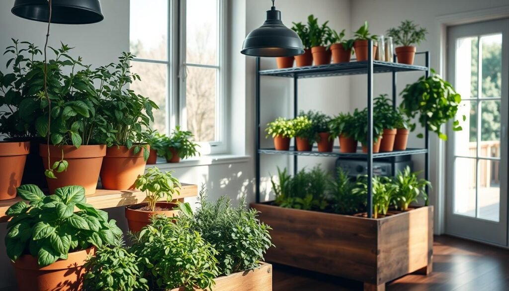 indoor herb garden